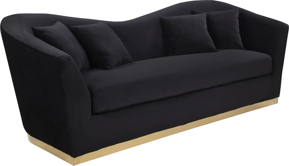 Arabella Navy Velvet Sofa