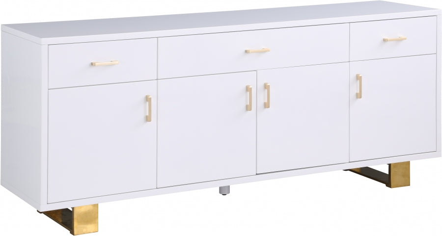 Excel Sideboard/Buffet White Gold