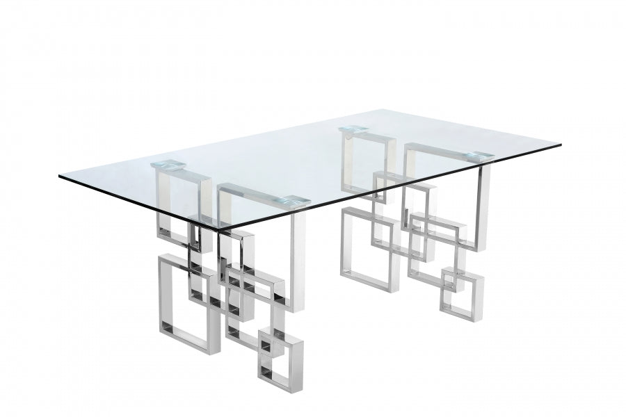 Alexis Collection Dining Table + 4 Chair Blue