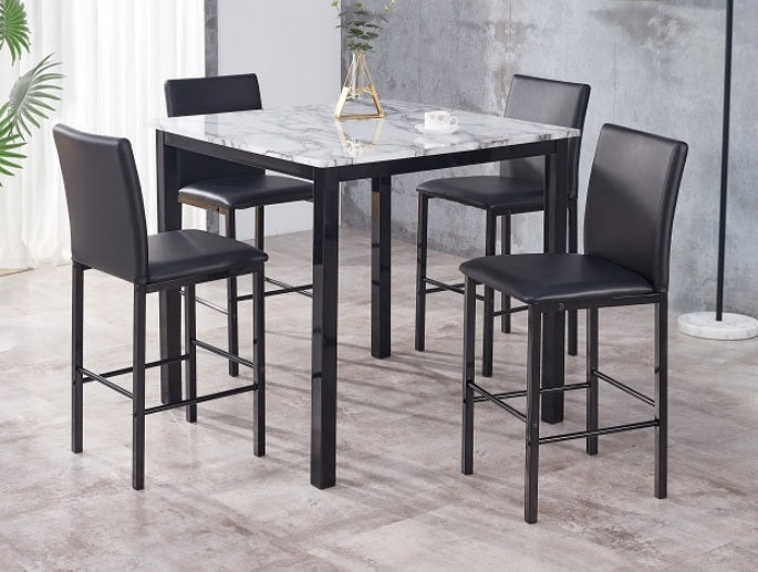 1817 SET-WH AIDEN 5-PK COUNTER HEIGHT DINETTE.