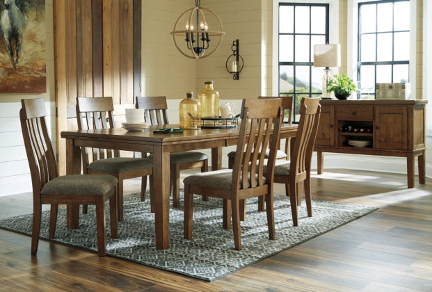 Flaybern Dining Table + 6 Chair Set