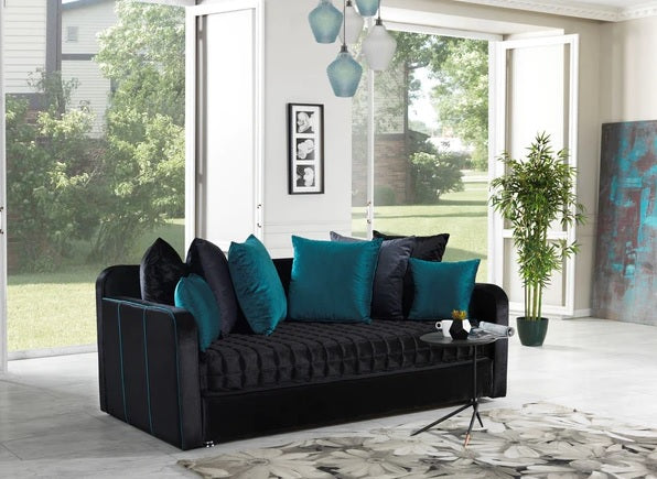 Leptis Black Storage Sofabed Twin Size.New Arrival.
