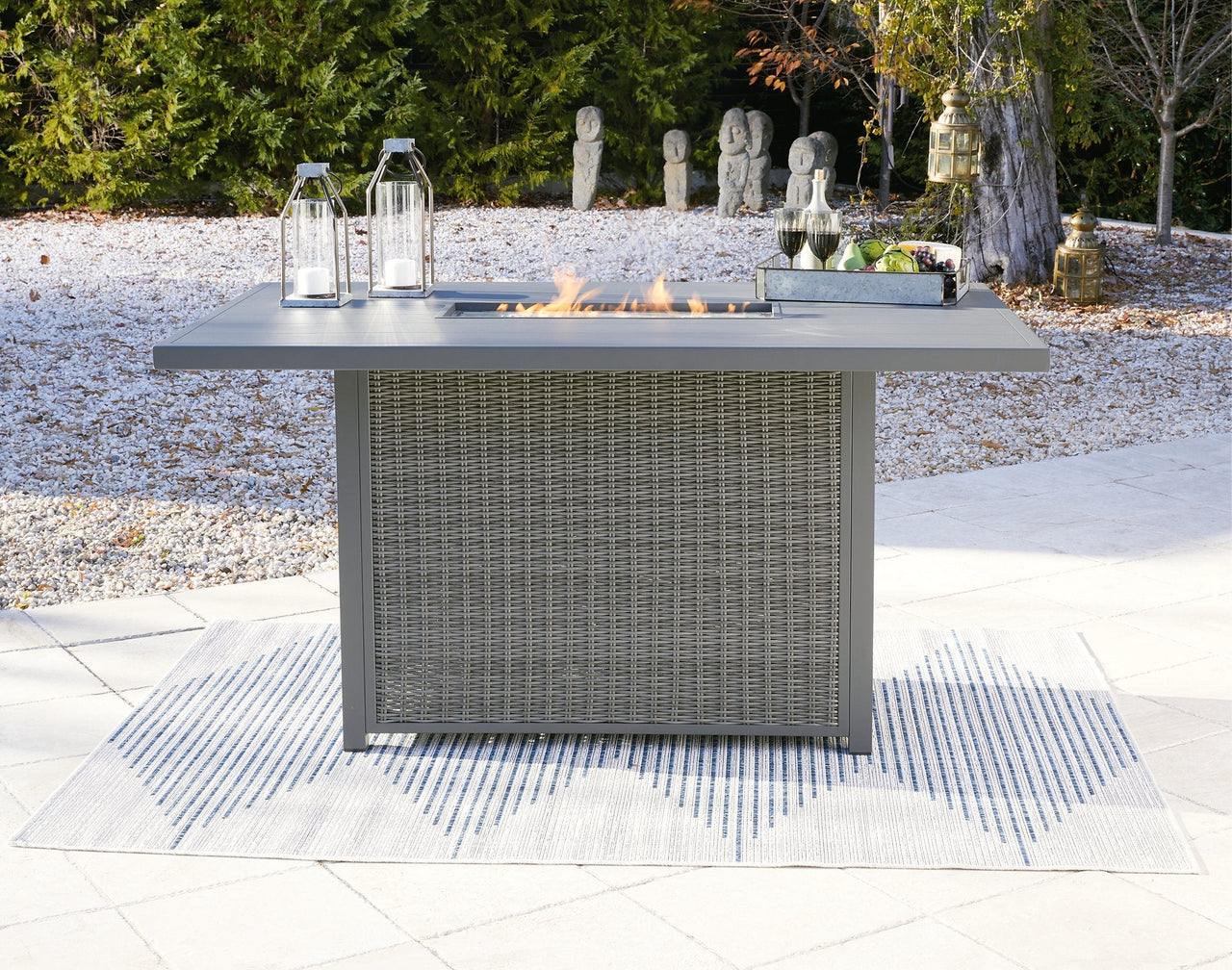 Palazzo Outdoor Bar Table with Fire Pit image