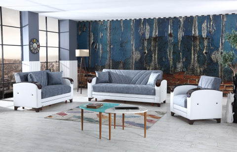 Senem Convertible Livingroom Set Gray