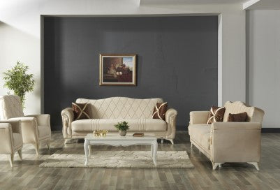 Vienna Convertible Livingroom Sofa Khaki Beige