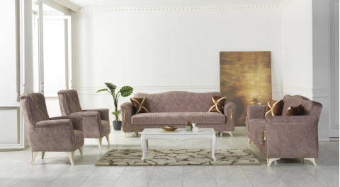 Vienna Convertible Livingroom Set Sant Beige