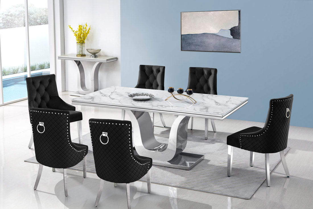 D4042 - Dining Table + 6 Chair Set