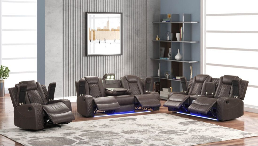 Luz Chocolate - 3PC Reclining Set **NEW ARRIVAL**