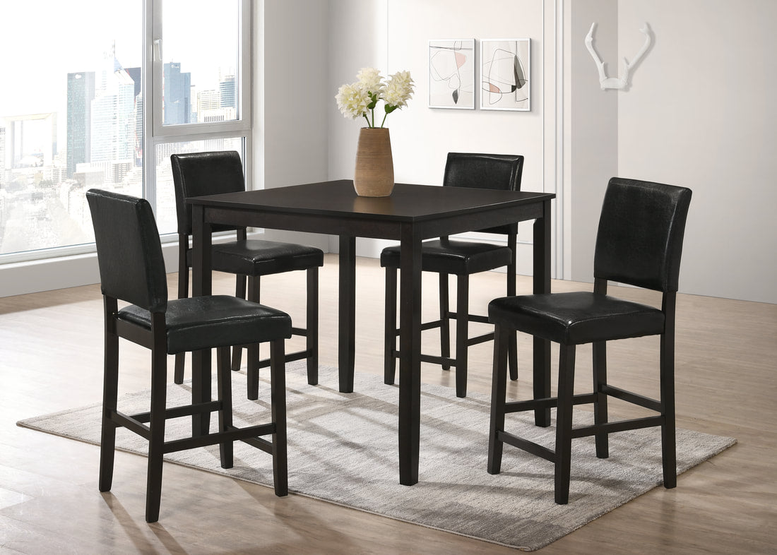 Winner Black - Pub Table + 4 Chairs ***NEW ARRIVAL***